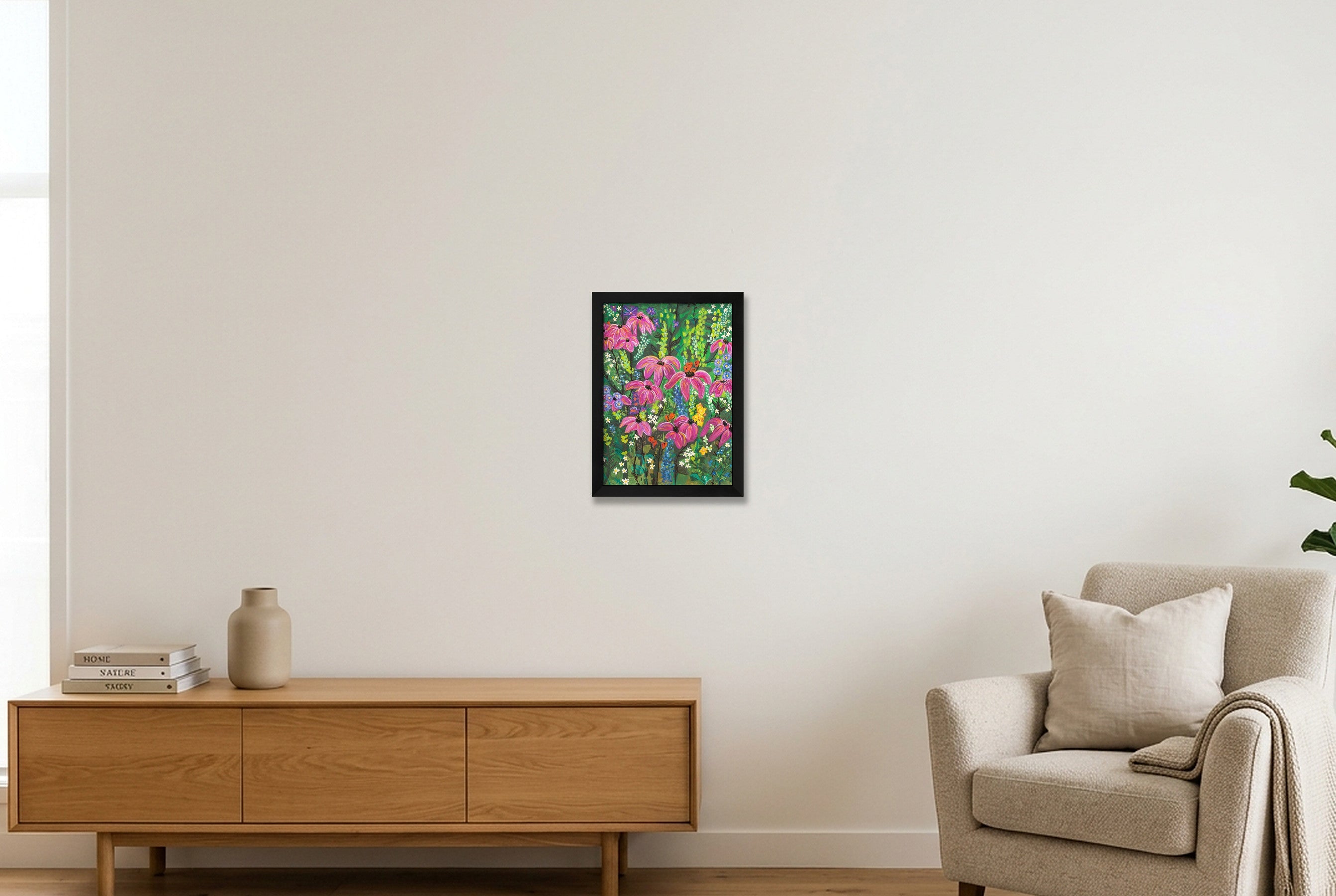 Wildflower Garden II — A4 (21×30cm, 8×12") Black Frame