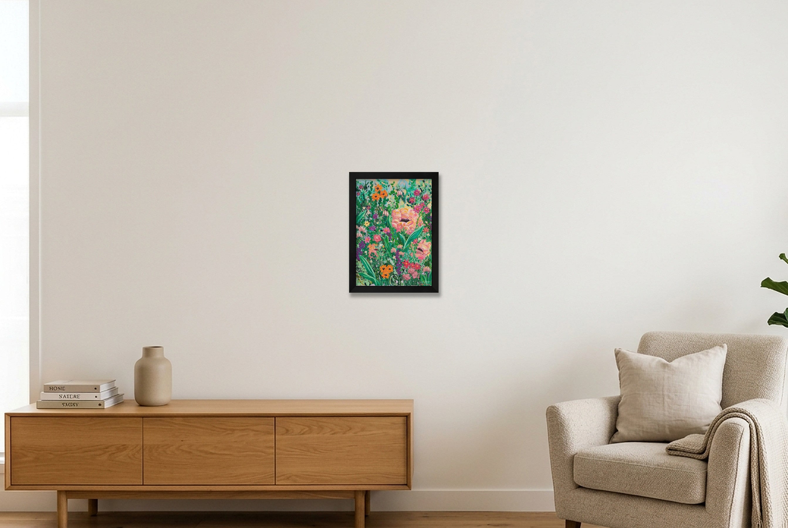 Cottage Garden II — A4 (21×30cm, 8×12") Black Frame