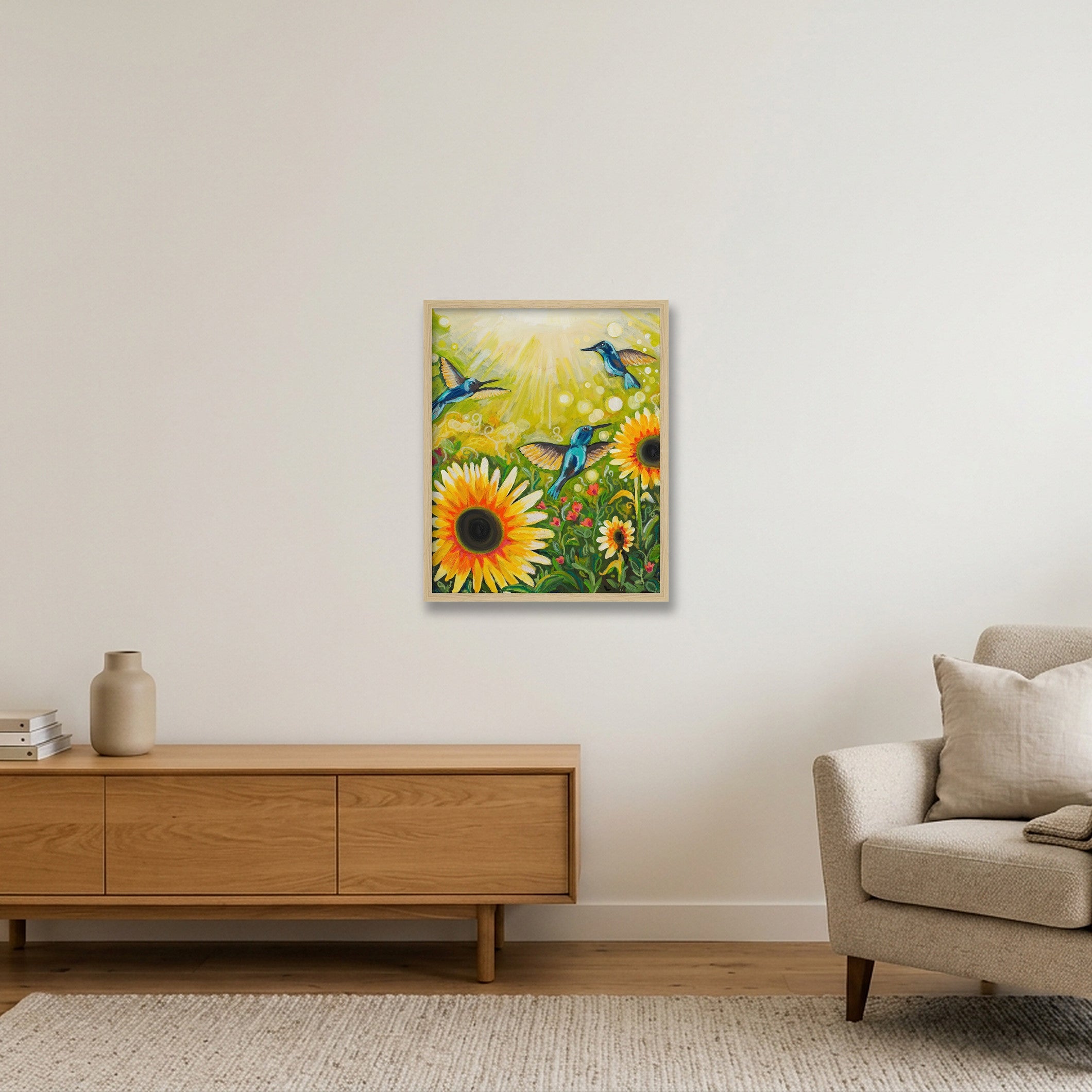 Sunrise Symphony - Giclée Print — 40×50cm, 16×20" Oak Frame