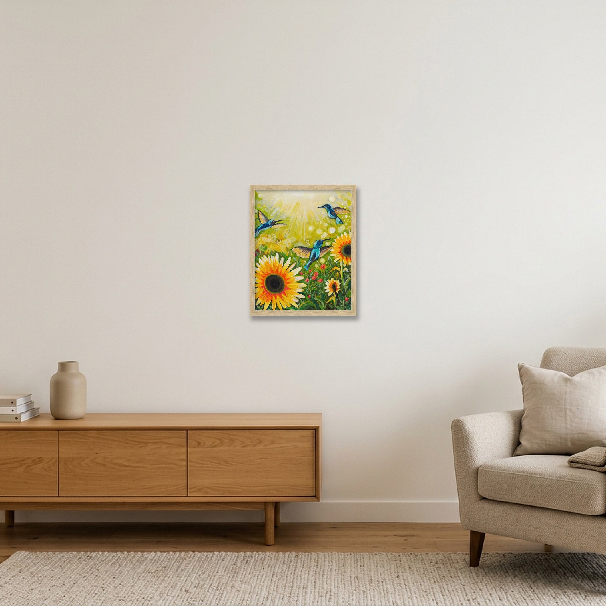 Sunrise Symphony - Giclée Print — 28×35cm, 11×14" Oak Frame