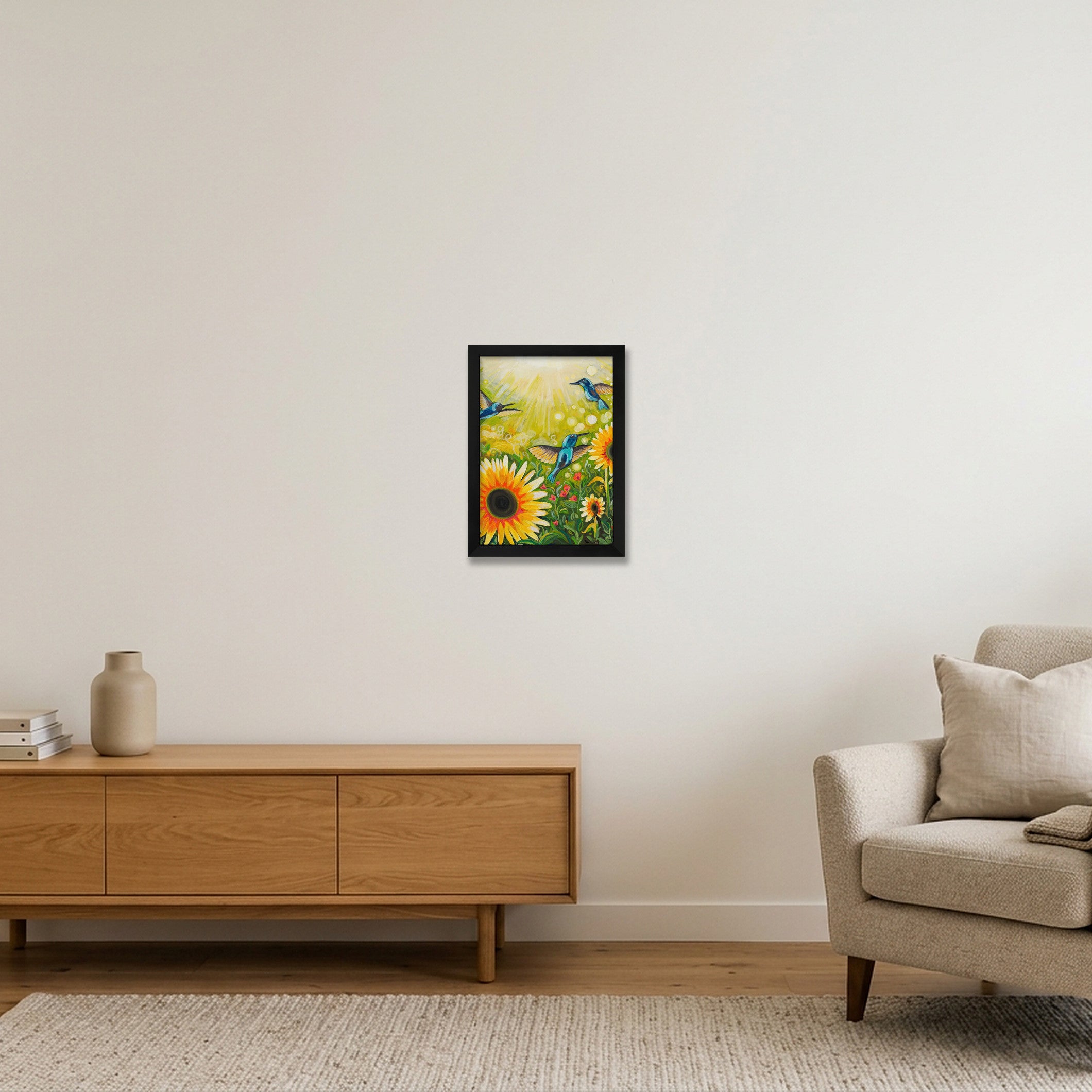 Sunrise Symphony - Giclée Print — A4 (21×30cm, 8×12") Black Frame