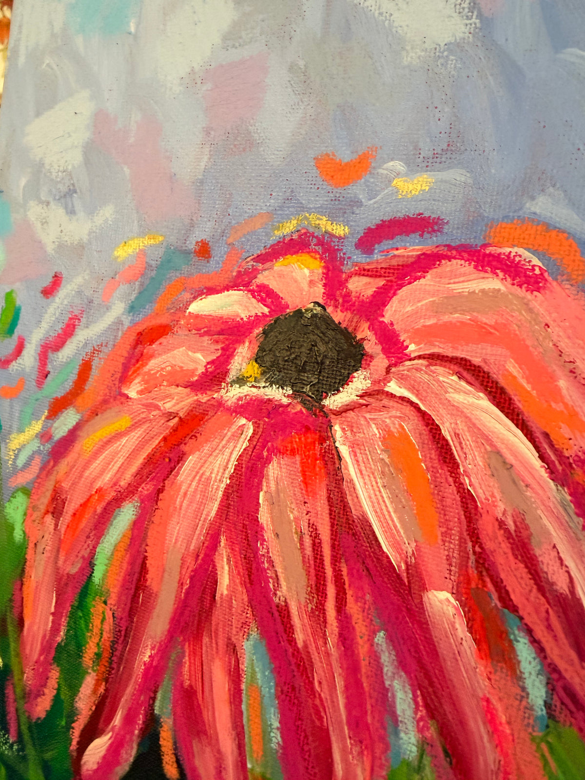 Jazzy Coneflower - Original Painting