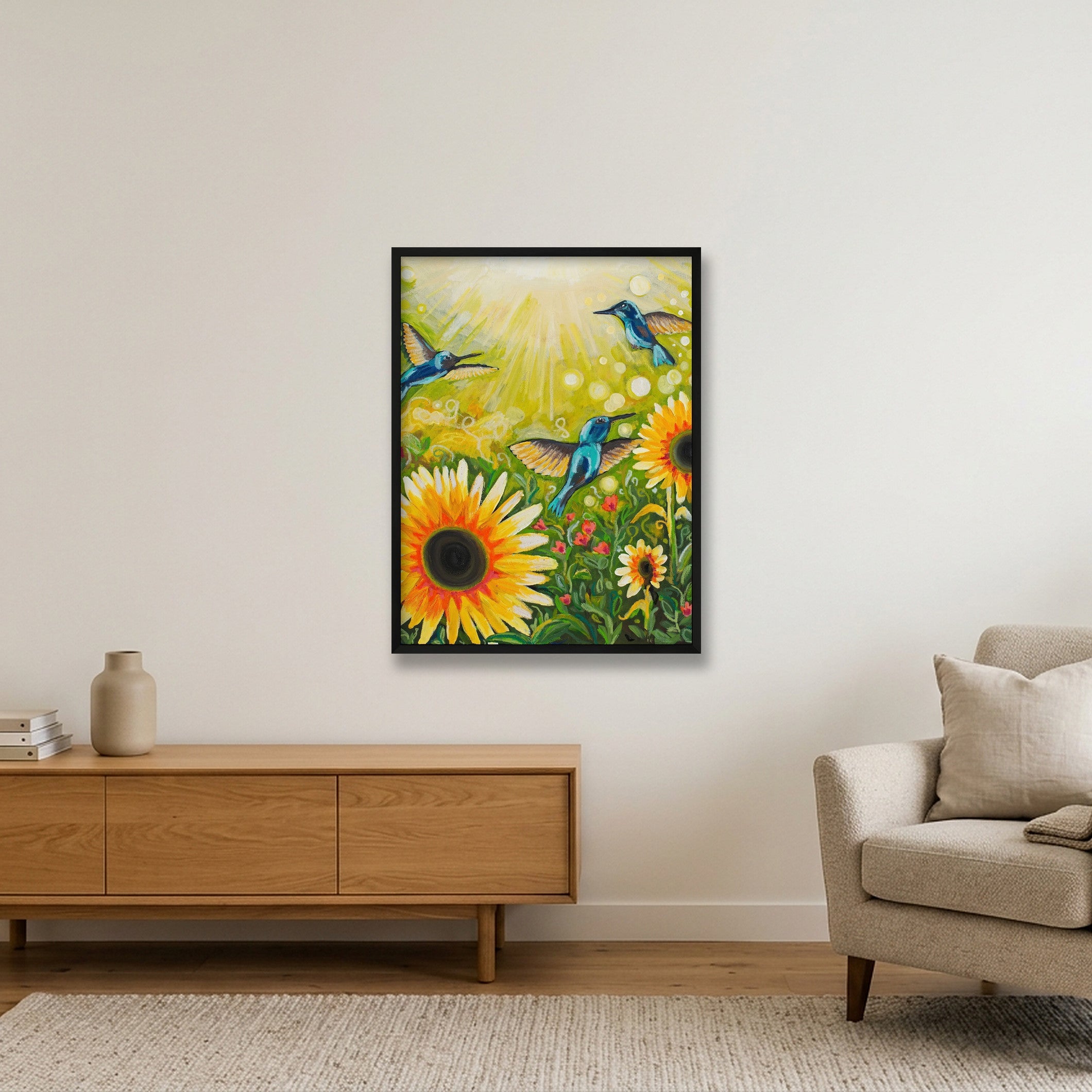 Sunrise Symphony - Giclée Print — 60×80cm, 24×31" Black Frame