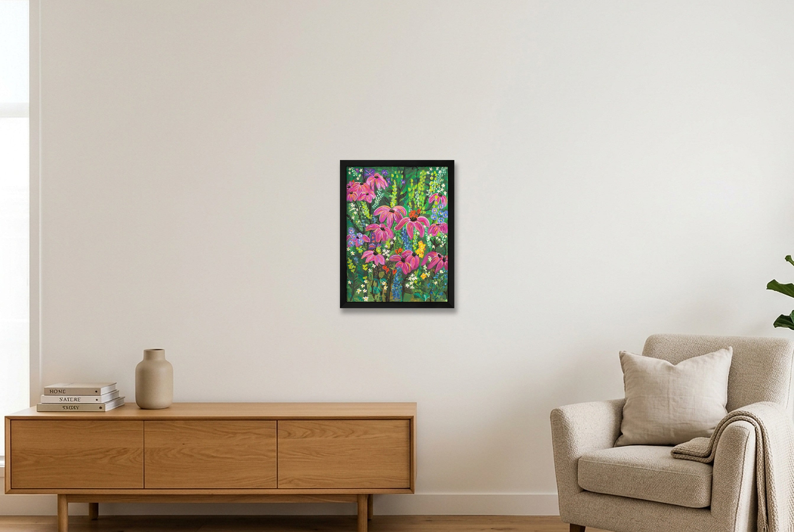 Wildflower Garden II — 30×40cm, 12×16" Black Frame