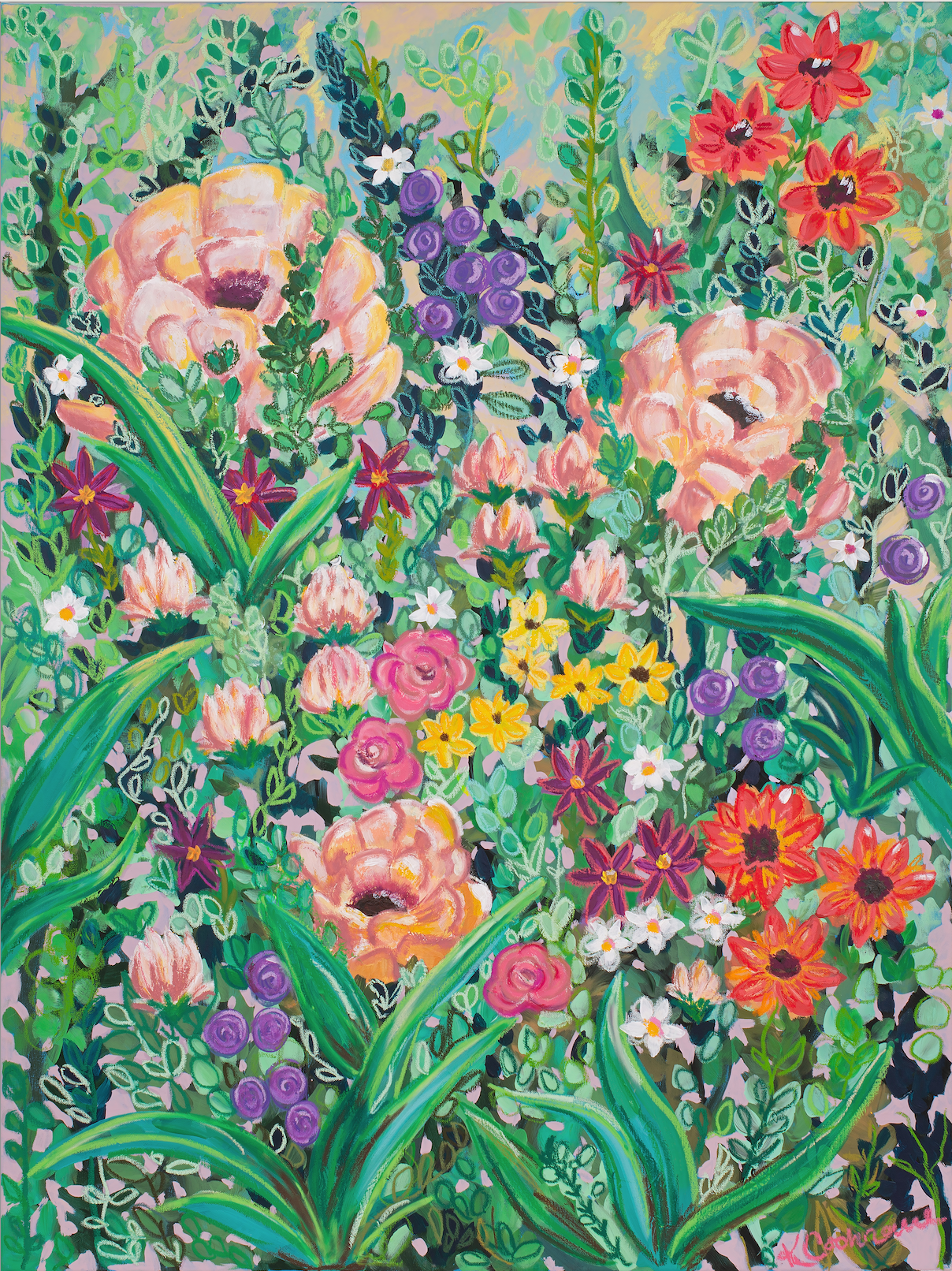 Cottage Garden I - Original Painting