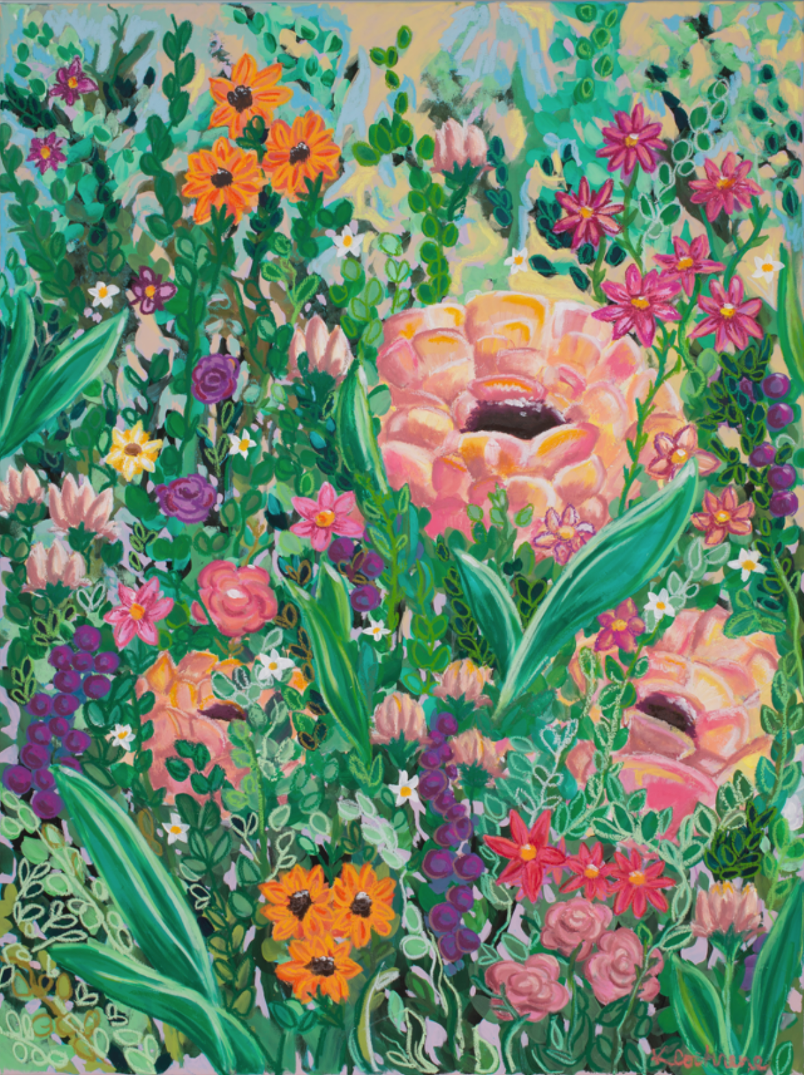 Cottage Garden II - Original Painting
