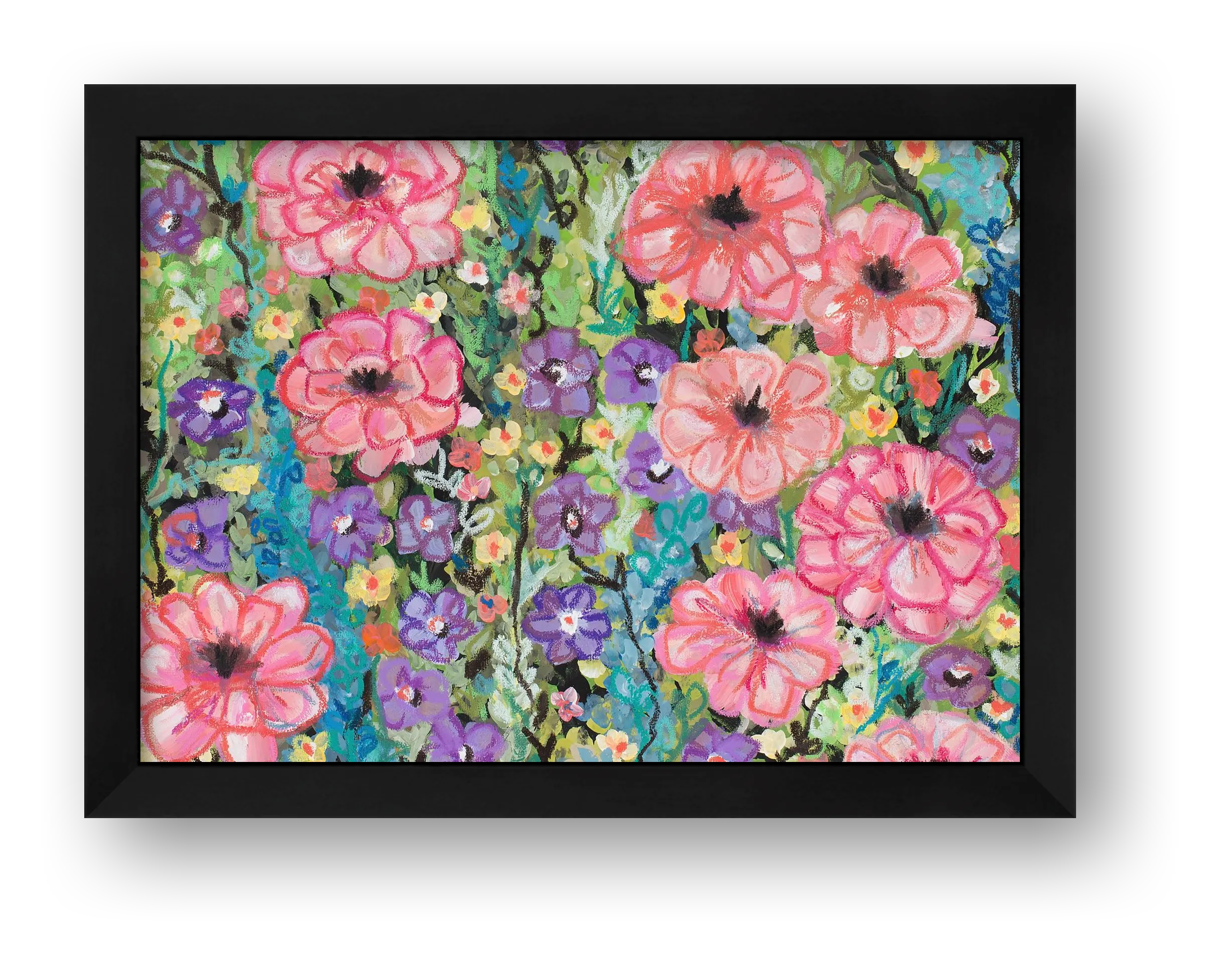 Joyfully Blooming — framed