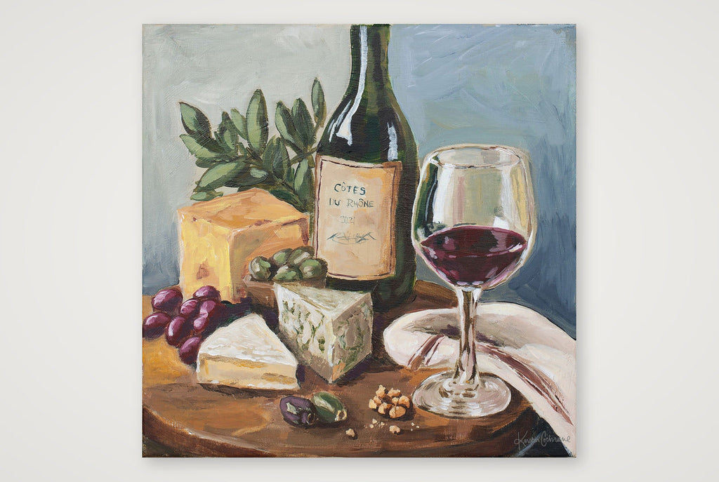 A Shared Bottle — 30×30cm, 12×12" Print only