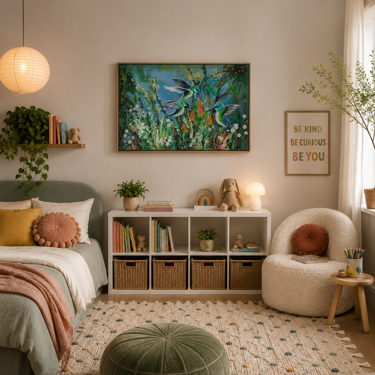 Three Hummingbirds - Giclée Print